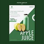 新鲜苹果汁广告