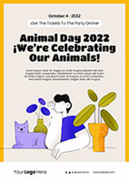 动物节庆祝海报