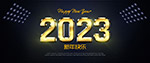 2023新年金色海报