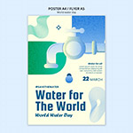 世界水资源日环保海报