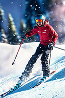 滑雪极限运动人物
