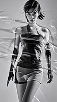  Motion Blur Black and White Women 5