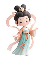 卡通可爱嫦娥