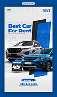 汽车租赁服务海报
