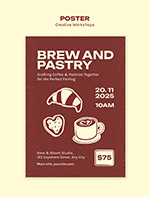 糕点美食坊宣传海报