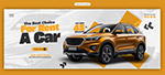 汽車租賃折扣橫幅