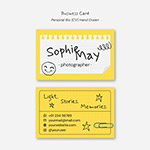 手绘风格商务名片