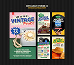 復古文化INS模板