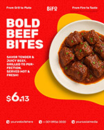 特价美食产品海报