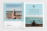 瑜伽宣传册设计模板