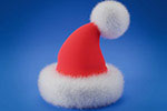 带毛的圣诞帽3D模型