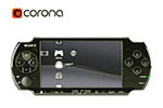 PSP3000游戏机3D模