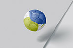 足球运动品牌Logo样机