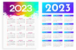 不同风格2023年日历
