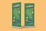 网球锦标赛易拉宝海报