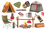 露营远足旅行元素