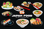 3D日本食品插��