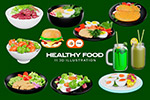 健康食品3D插�D
