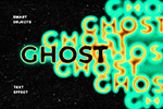  Ghost copy melting text effect